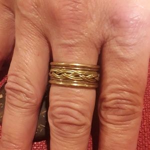 Brass and copper ring